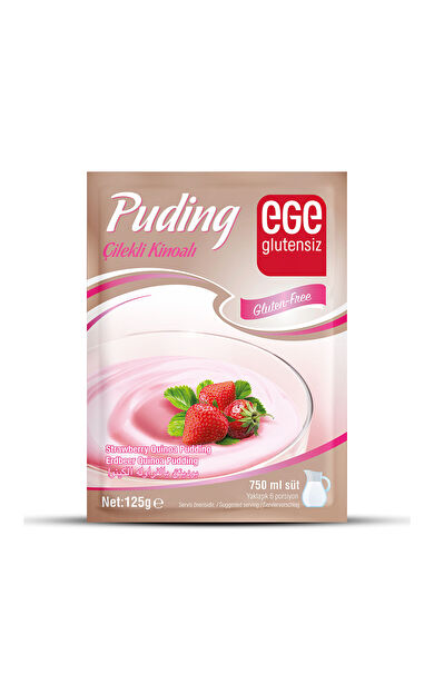 Ege Glutensiz Çilekli Kinoalı Puding 125 g * 24 Adet